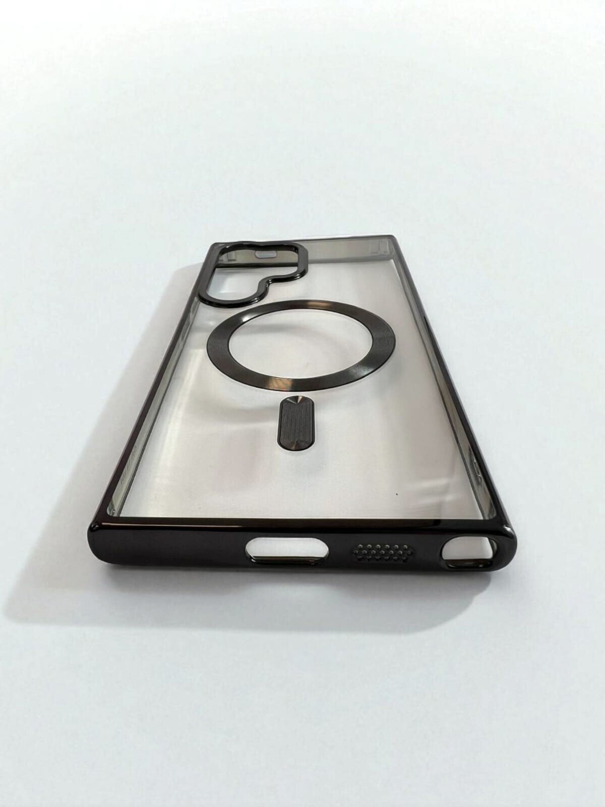 Husa Spate Beauty Lens Frame MagSafe pentru Samsung Galaxy S24 Ultra Bulk Negru thumb