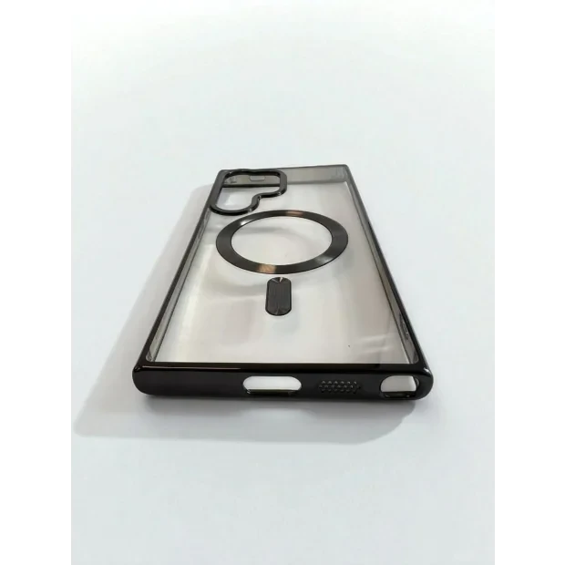 Husa Spate Beauty Lens Frame MagSafe pentru Samsung Galaxy S24 Ultra Bulk Negru