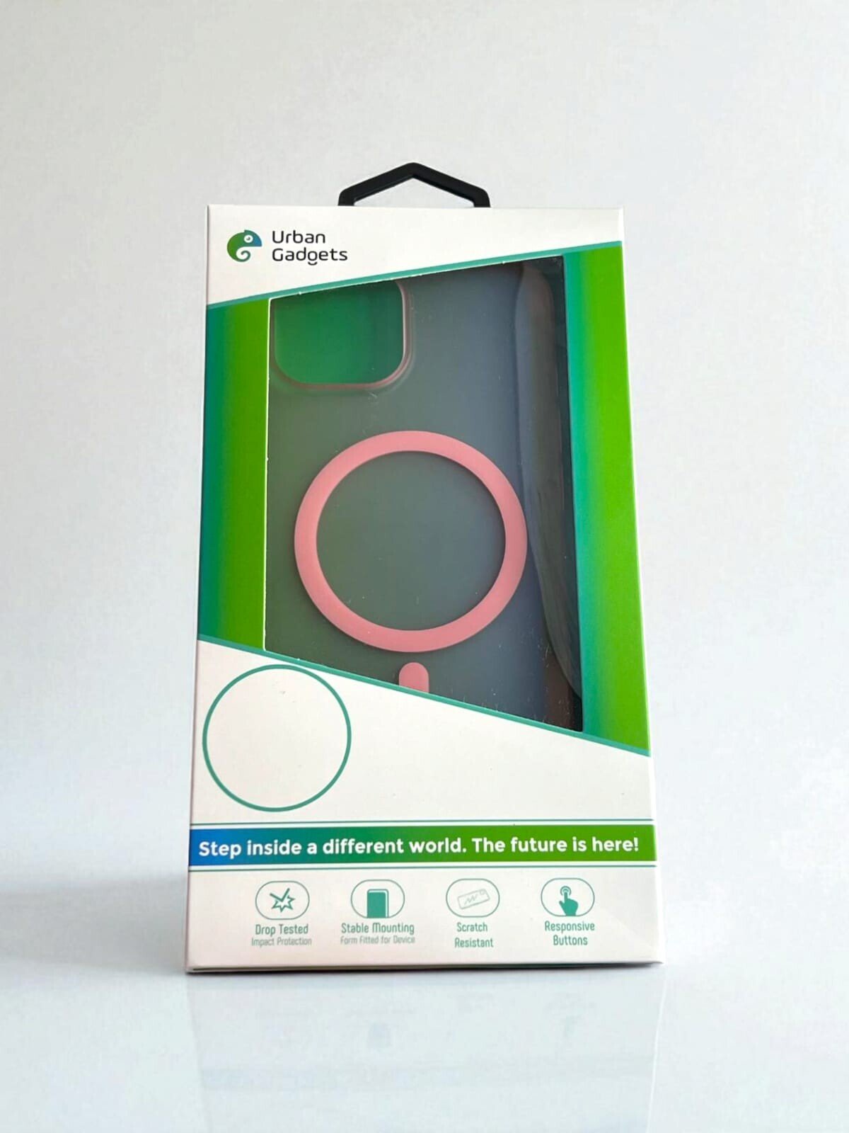 Husa Spate Hard Urban Gadgets MagSafe Slim pentru iPhone 15 Roz thumb