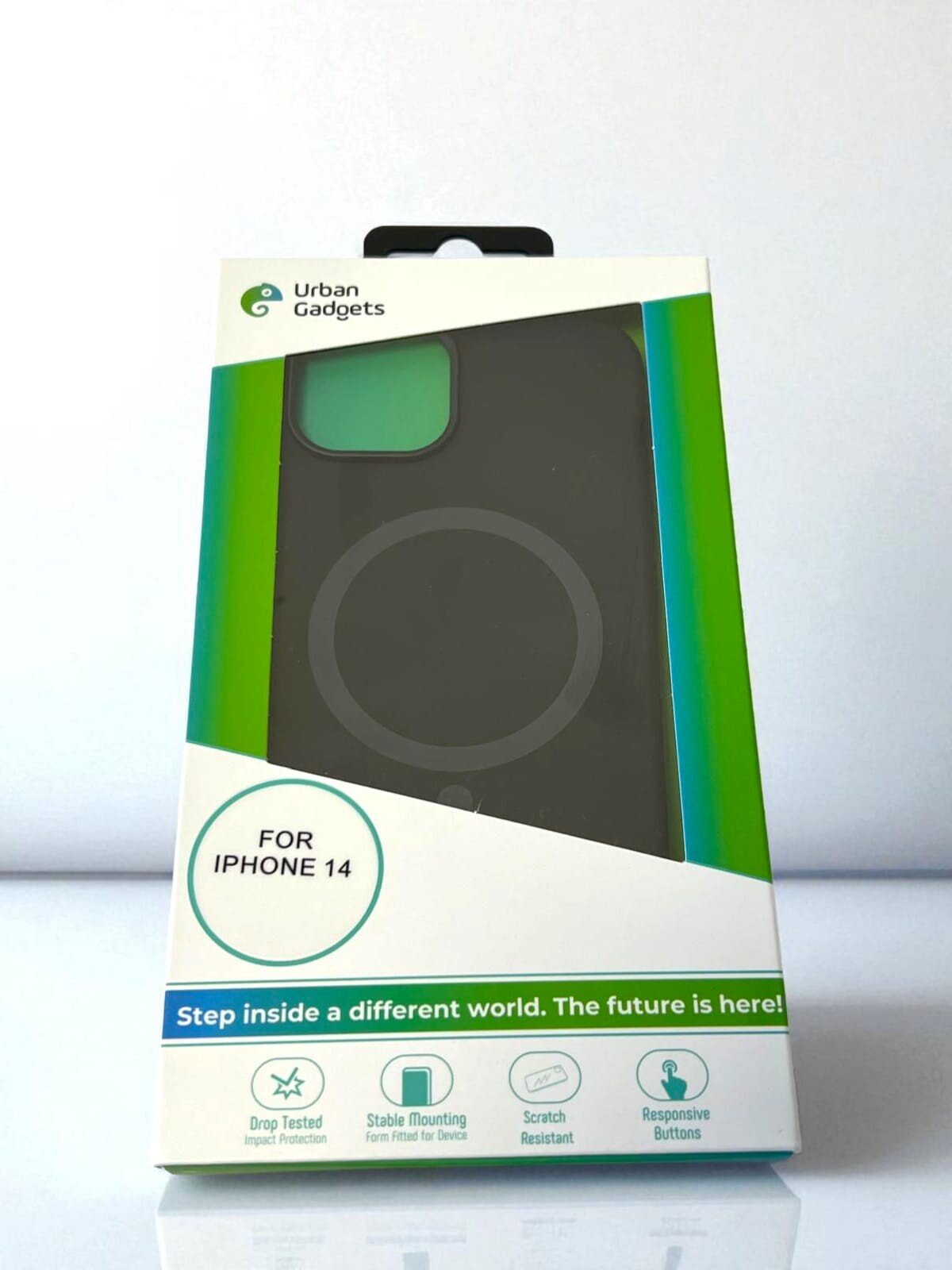 Husa Spate Urban Gadgets Silicon Soft Magsafe pentru iPhone 14 Negru thumb