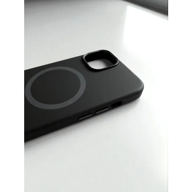 Husa Spate Urban Gadgets Silicon Soft Magsafe pentru iPhone 14 Negru