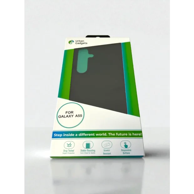 Husa Spate Urban Gadgets Silicon Soft pentru Samsung Galaxy A55 5G  Negru