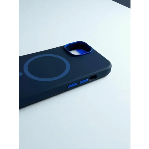 Husa Spate Urban Gadgets Silicon Soft Magsafe pentru iPhone 14 Albastru