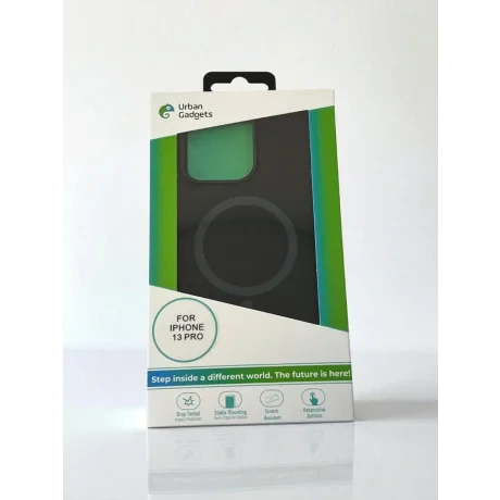 Husa Spate Urban Gadgets Silicon Soft Magsafe pentru iPhone 13 Pro Negru