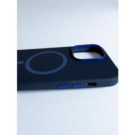 Husa Spate Urban Gadgets Silicon Soft Magsafe* pentru iPhone 14 Pro Max Albastru