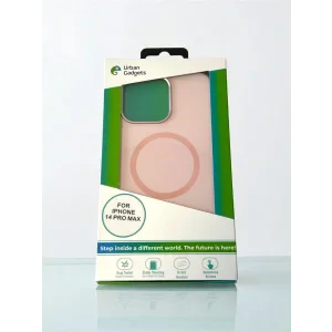 Husa Spate Urban Gadgets Silicon Soft Magsafe* pentru iPhone 14 Pro Max Roz