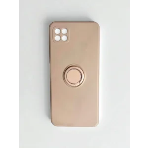 Husa Spate Silicon Finger Grip pentru Samsung Galaxy A22 5G Bulk Roz/Mov