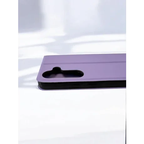Husa Book Silicon Flip pentru Samsung Galaxy S24 FE Bulk Roz/Mov