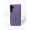 Husa Book Silicon Flip pentru Samsung Galaxy S24 FE Bulk Roz/Mov