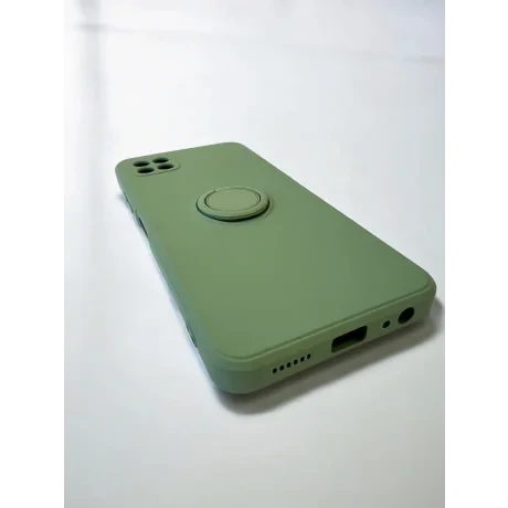 Husa Spate Silicon Finger Grip pentru Samsung Galaxy A22 5G Bulk Verde