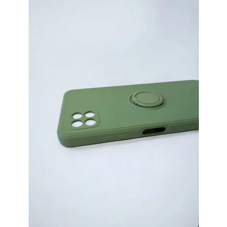 Husa Spate Silicon Finger Grip pentru Samsung Galaxy A22 5G Bulk Verde