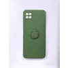 Husa Spate Silicon Finger Grip pentru Samsung Galaxy A22 5G Bulk Verde