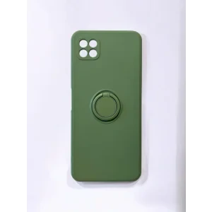Husa Spate Silicon Finger Grip pentru Samsung Galaxy A22 5G Bulk Verde