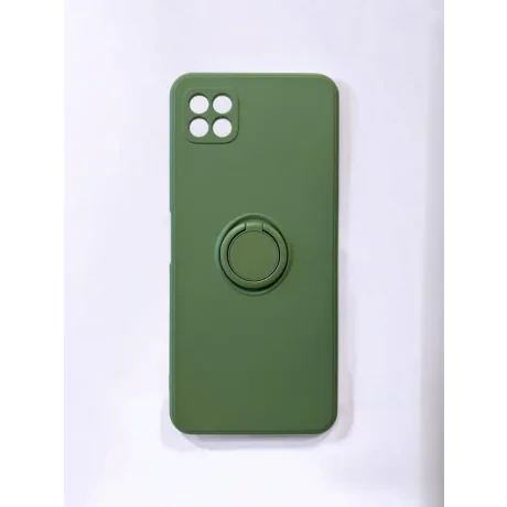 Husa Spate Silicon Finger Grip pentru Samsung Galaxy A22 5G Bulk Verde