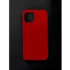 Husa Spate Silicon Slim Mat pentru iPhone 12 Mini Bulk Rosu