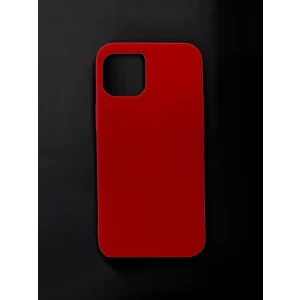 Husa Spate Silicon Slim Mat pentru iPhone 12 Mini Bulk Rosu