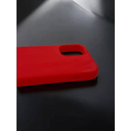 Husa Spate Silicon Slim Mat pentru iPhone 12 Mini Bulk Rosu