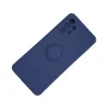 Husa Spate Silicon Finger Grip pentru Samsung Galaxy A73 Bulk Albastru/Gri