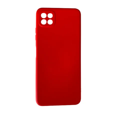 Husa Spate Silicon Slim Mat pentru Samsung Galaxy A22 5G Bulk Rosu