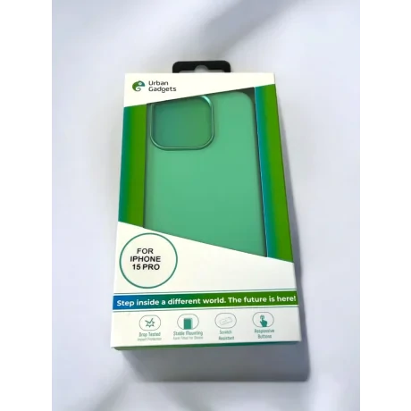 Husa Spate Urban Gadgets Silicon Soft Summer MagSafe pentru iPhone 15 Pro Verde