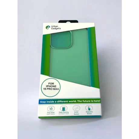 Husa Spate Urban Gadgets Silicon Soft Summer MagSafe pentru iPhone 16 Pro Max Verde