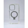Husa Spate cu Inel Stand Magsafe pentru iPhone 16 Pro Max Transparent/Negru
