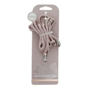 Snur Lant Textil pentru Telefon Roz