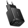 Incarcator Retea Baseus Compact 10.5W 2 x USB 5V/2.1A Negru
