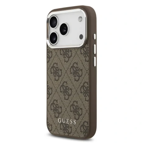 Husa Spate Guess 4G MagSafe pentru iPhone 17 Pro  Maro