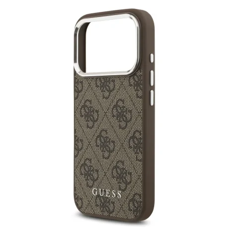 Husa Spate Guess 4G MagSafe pentru iPhone 17 Pro  Maro
