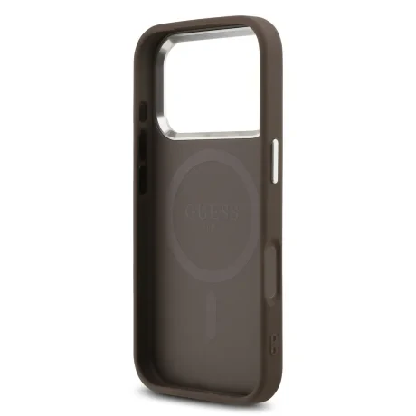 Husa Spate Guess 4G MagSafe pentru iPhone 17 Pro  Maro