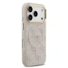 Husa Spate Guess PU Leather 4G Gold Frame MagSafe pentru iPhone 17 Pro Roz