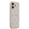 Husa Spate Guess PU Leather 4G Gold Frame MagSafe pentru iPhone 17  Roz