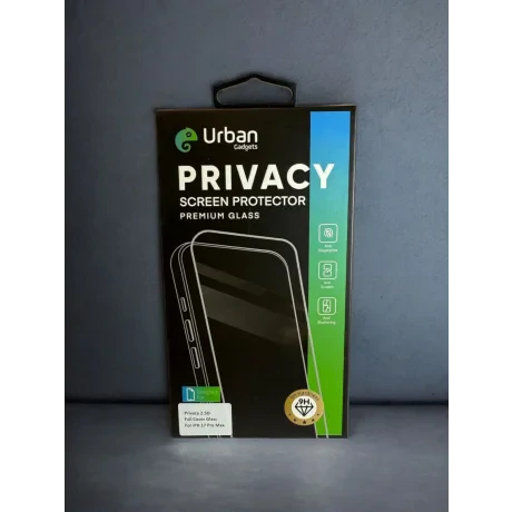 Folie Sticla Privacy Urban Gadgets Full pentru iPhone 17 Pro Max Negru