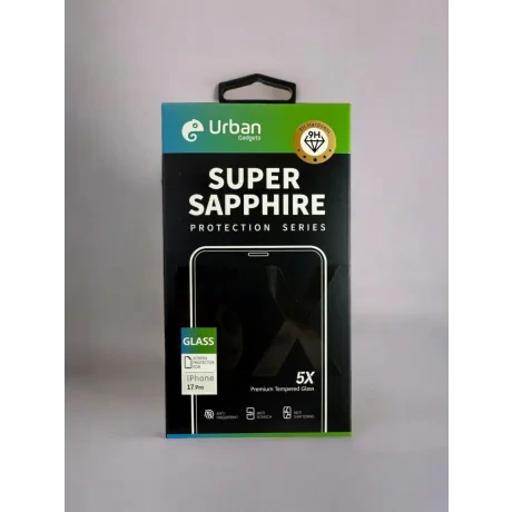 Folie Sticla Urban Gadgets 5X Super Sapphire pentru iPhone 17 Pro Negru