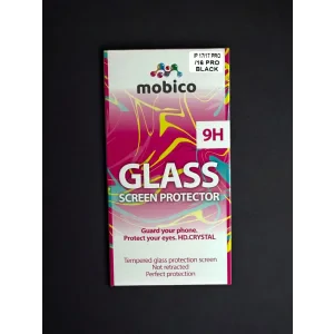 Folie Sticla Mobico pentru iPhone 17/17 Pro/16 Pro Negru