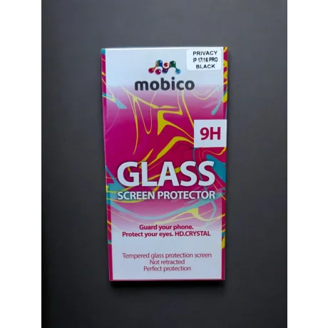 Folie Sticla Privacy Mobico pentru iPhone 17/16 Pro Negru