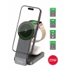 Suport Birou cu Incarcare Wireless 3in1 Swissten 25W compatibil MagSafe Negru