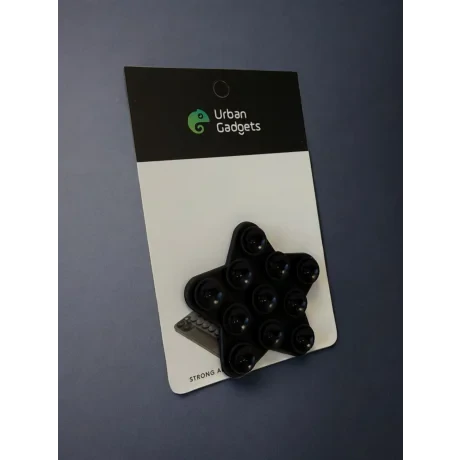 Suport Universal cu Adeziv Ventuza 3M pentru Telefon Stea Negru