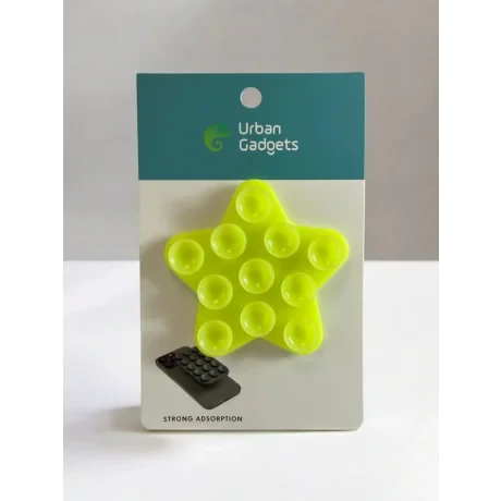 Suport Universal cu Adeziv Ventuza pentru Telefon Stea Verde