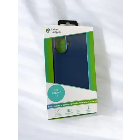Husa Spate Urban Gadgets Silicon Soft MagSafe pentru iPhone 17 Albastru