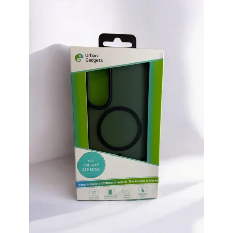 Husa Spate Urban Gadgets MagSafe pentru Samsung Galaxy S25 Edge Negru