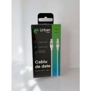 Cablu date Urban Gadgets USB C- USB C 100W 1m Alb