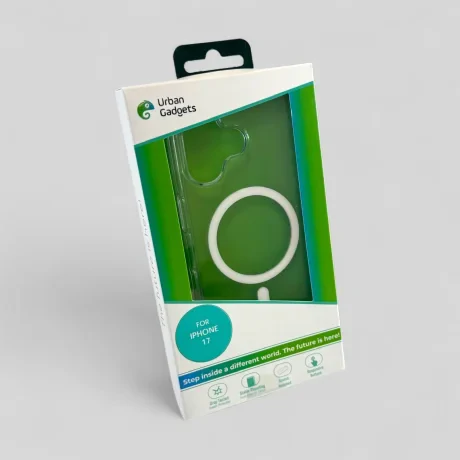 Husa Spate Urban Gadgets MagSafe pentru iPhone 17 Transparent