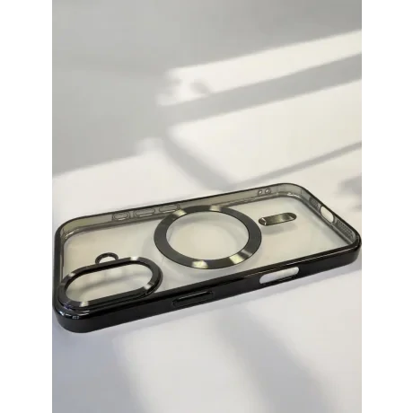 Husa Spate Beauty Lens Frame MagSafe pentru iPhone 17 Bulk Negru