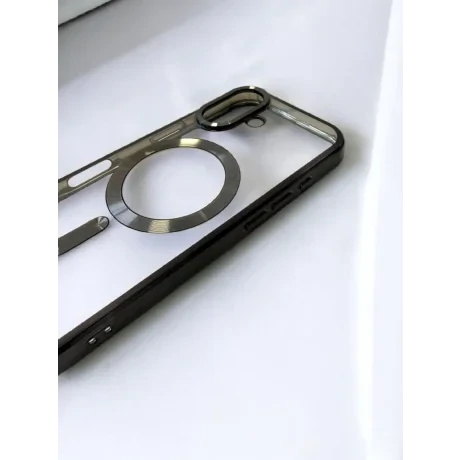 Husa Spate Beauty Lens Frame MagSafe pentru iPhone 17 Bulk Negru