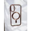 Husa Spate Beauty Lens Frame MagSafe pentru iPhone 17 Bulk Roz/Mov