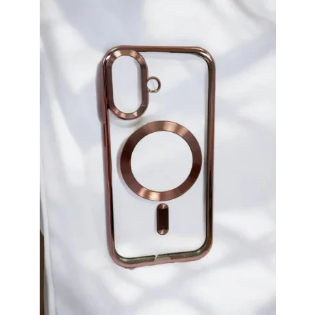 Husa Spate Beauty Lens Frame MagSafe pentru iPhone 17 Bulk Roz/Mov