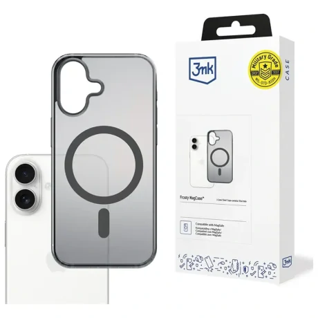 Husa Spate 3MK Frosty MagSafe pentru iPhone 17 Negru