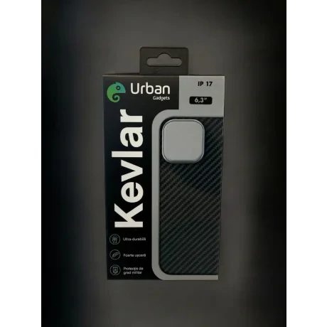 Husa Spate Hard Urban Gadgets MagForce Aramid pentru iPhone 17 Negru